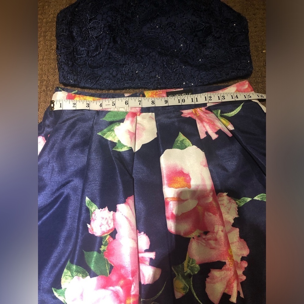 COPY - My Michelle Two-Piece Formal Floral Dress Set! - Picture 5 of 10